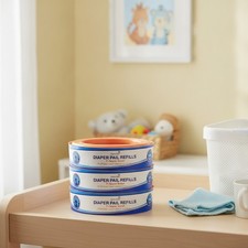 4-Pack Heavy-Duty Diaper Genie Refills - 1300 Count with Odor Control