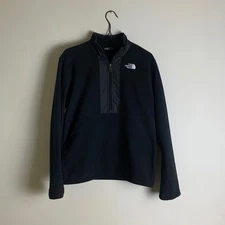 The North Face Unisex Teen Glacier Half Zip Pullover TNF Black - Size XL (Teen)