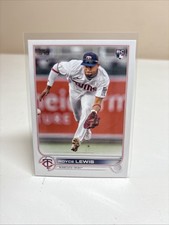 Royce Lewis Rookie Card RC 2022 Topps Update Flagship Baseball US105 Twins. rookie card picture