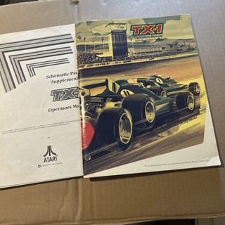 Original Factory Atari Tx-1 Set Arcade Video Game Owners Manual