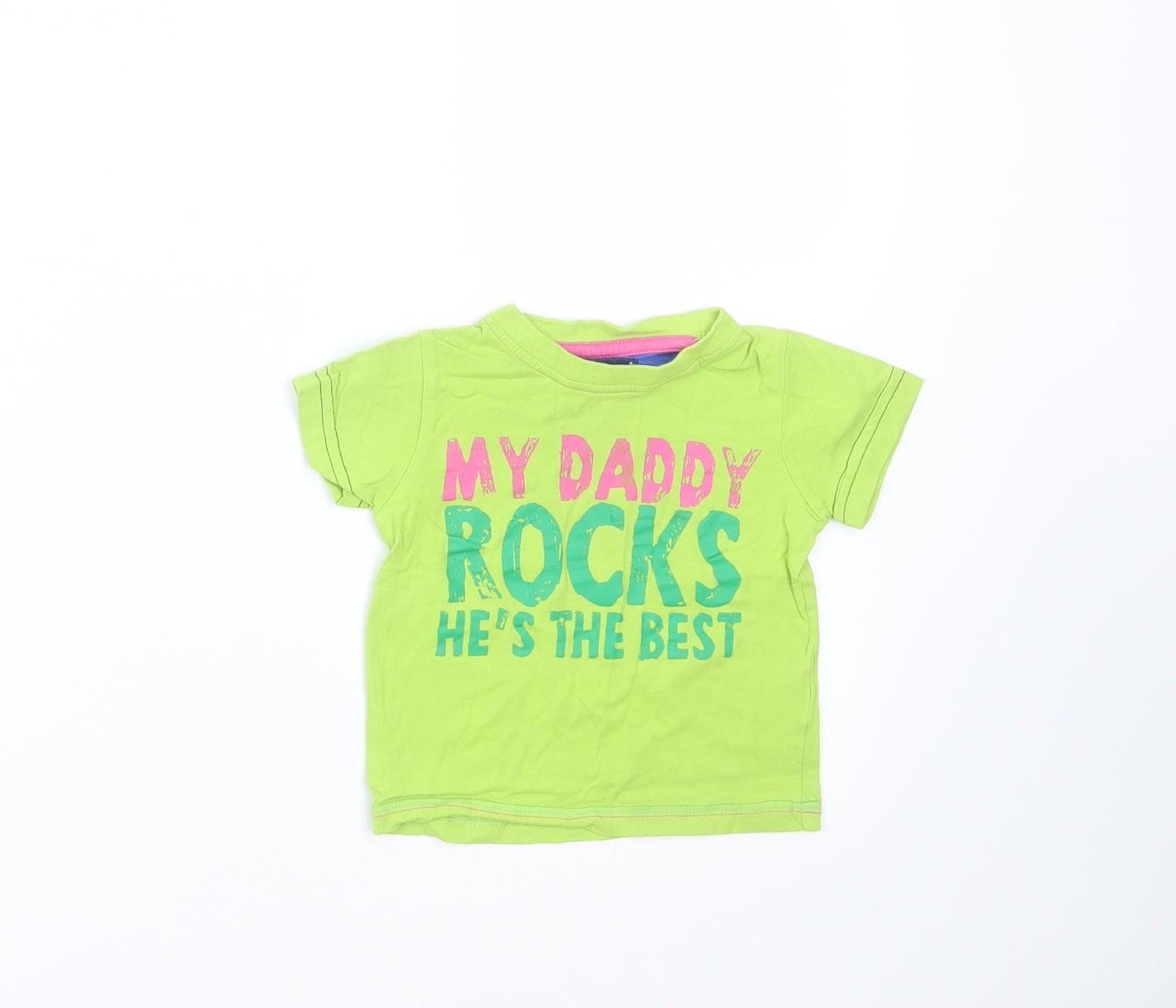 Baby UK Size 12-18 Months Minoti Green Basic T-Shirt