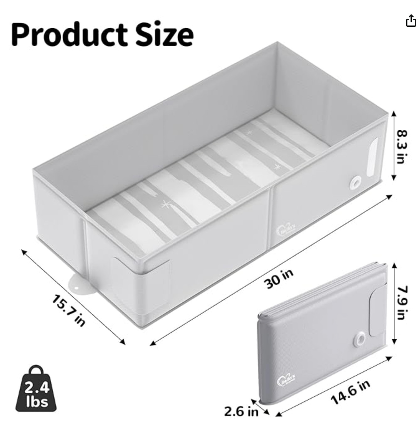 Bella’S Friends Baby Collapsible Bathtub, Travel Bath Tub for Baby, Foldable