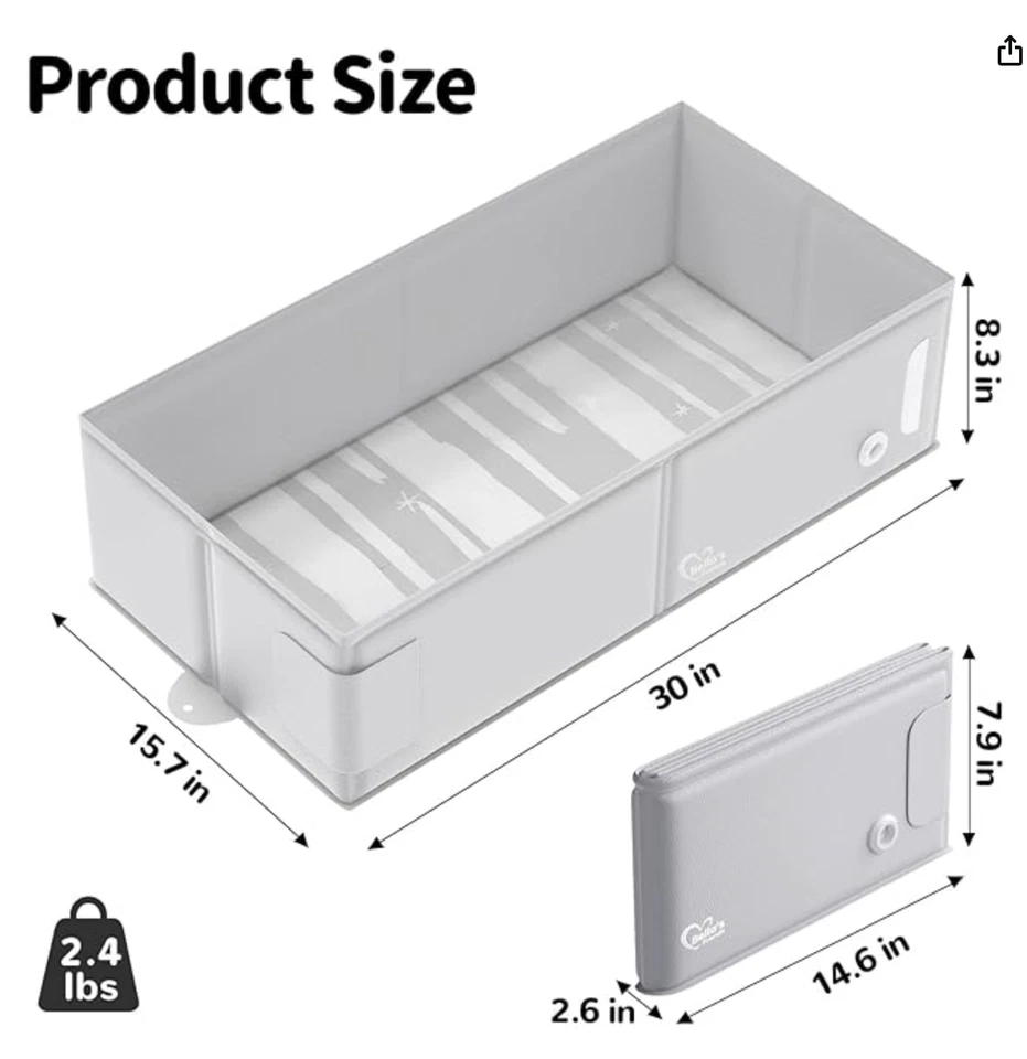 Детская складная ванна Bella'S Friends, дорожная ванна для ребенка, складная - Изображение 3 из 4