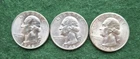 1946 P,D,S Washington Quarters - Lot Of 3 Coins