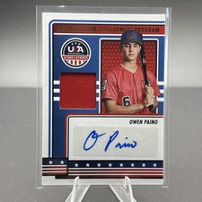 2023 Panini Stars & Stripes Owen Paino Auto Jersey Patch USA Baseball Rookie
