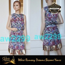 CHANEL 15C $7350 Nwt Exquisite Rare Runway 2 Piece Dress And Scarf Cc Logo 36