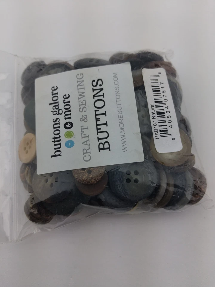 Buttons Galore &More Craft Sewing Buttons Natural Assorted - Image 3 of 4