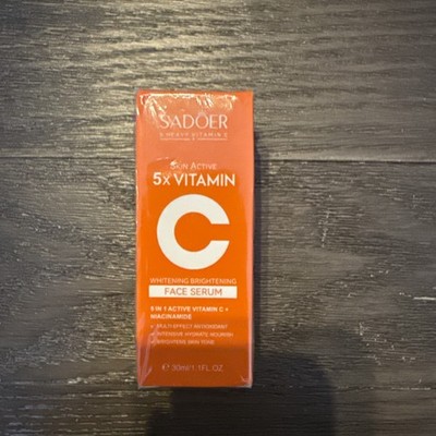 SADOER 5X Vitamin C Whitening Brightening Face Serum 30ml Ex 04/28