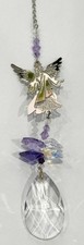 Crystal Fantasy Suncatcher - Guardian Angel - Purple *SALE PRICE*