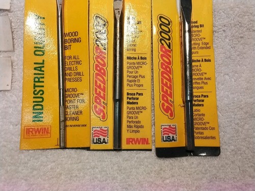3pc IRWIN SPEEDBORE WOOD BIT SET USA ๐บ๐ธ - Picture 3 of 4