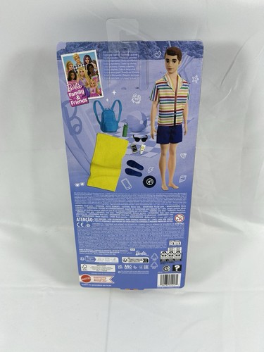 Barbie Familia y Amigos Muñeca Allan Amigo de Ken Playa Accesorios Mattel Nueva - Imagen 2 de 4