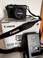 Canon EOS M100 Systemkamera 24,2MP WLAN schwarz Kit EF-M 15-45mm IS STM