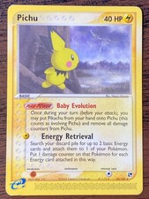 Pichu 20/100 Rare Sandstorm Pokemon Lightly Played