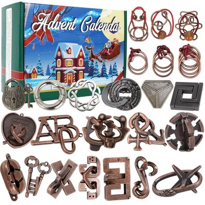 Advent Calendar 2025, Christmas Countdown Calendar Gift Box with 24 Brain Tea...