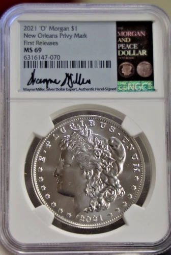 2021 O New Orleans Privy US Morgan Silver Dollar $1 NGC MS69 1st Rel