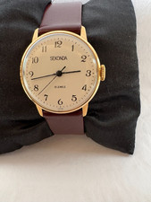 Montre En Cuir Sekonda Vintage Pour Homme 19 Jewels Fabriquée En URSS 190528