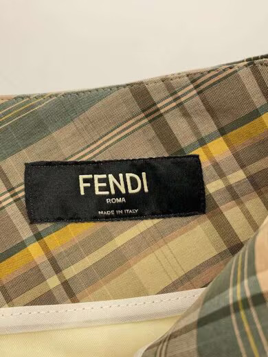 FENDI/Jeans/Size 48/Cotton/Beige/Check/FB1029 thumbnail 4