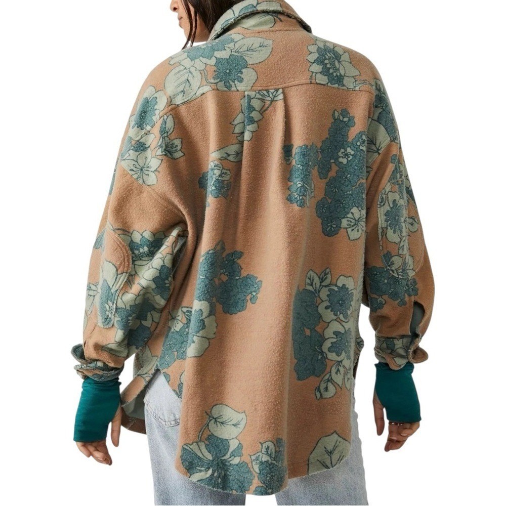 Free People Ruby Printed Jacket Shacket Oversized… - image 2