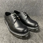DR. MARTENS 1461 White Stitch Smooth Leather Lace Up Shoes US M11/W12
