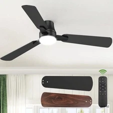 42" Modern 6-Speed Ceiling Fan Light Remote Reversible Timer Bedroom Living Room