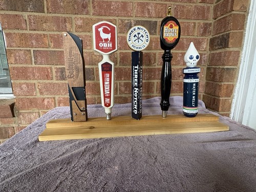 Beer Tap Lot of 5 with Display Stand