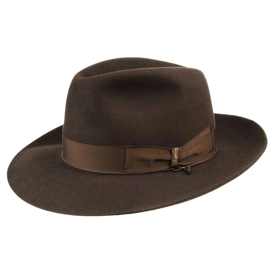 BORSALINO Breitrand Bogarthut Haarfilzhut Filzhut Herrenhut Hüte Filzhüte - Bild 1 von 1