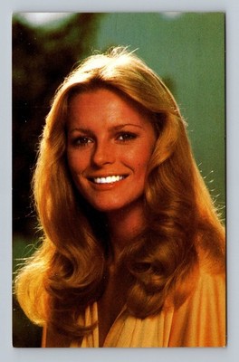 Postcard Beautiful Woman Pinup Pretty Lady Blonde Cheryl Ladd Portrait Vintage