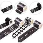4 Rolls Traffic Tape Road Washi Tape Railway Road Stickers Toy Car Road Tape