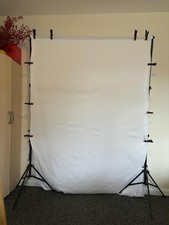Photography Studio Background Support Stand White Screen Backdrop Photo Kit
