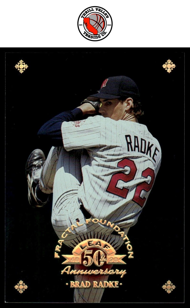 1998 Leaf #46 /3999 Brad Radke GET EVERY 4TH FREE
