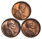 Choice Unc 1947 P+D+S Lincoln Wheat Cent Gem BU Collection Lot Set