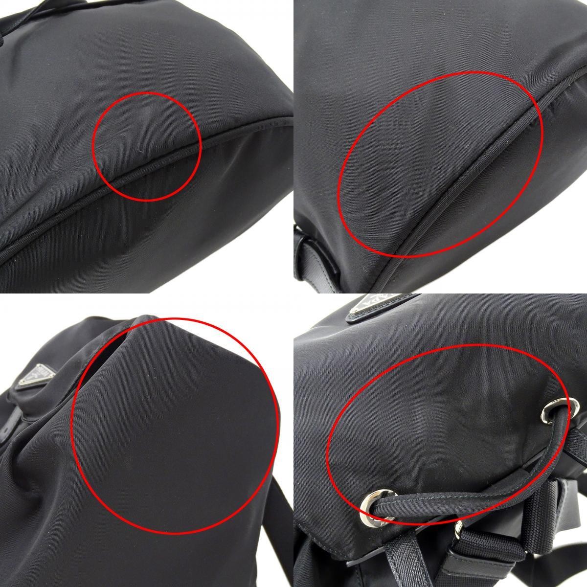 PRADA Bag Women s Brand Rucksack Backpack Nylon Black 1BZ032 Black Logo Stylish thumbnail 9