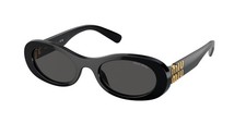 MIU MIU MU 06ZS 1AB5S0 Black Dark Grey 50 mm Women's Sunglasses