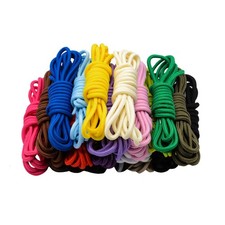 20 Pairs Round Shoelaces Assorted Colored 5mm Width Shoe Laces Strings for Sn...
