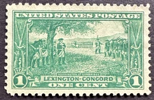 US 1925 Sc# 617 MNG Stamp  Lexington-Concord Battle 150th Anniv. Washington