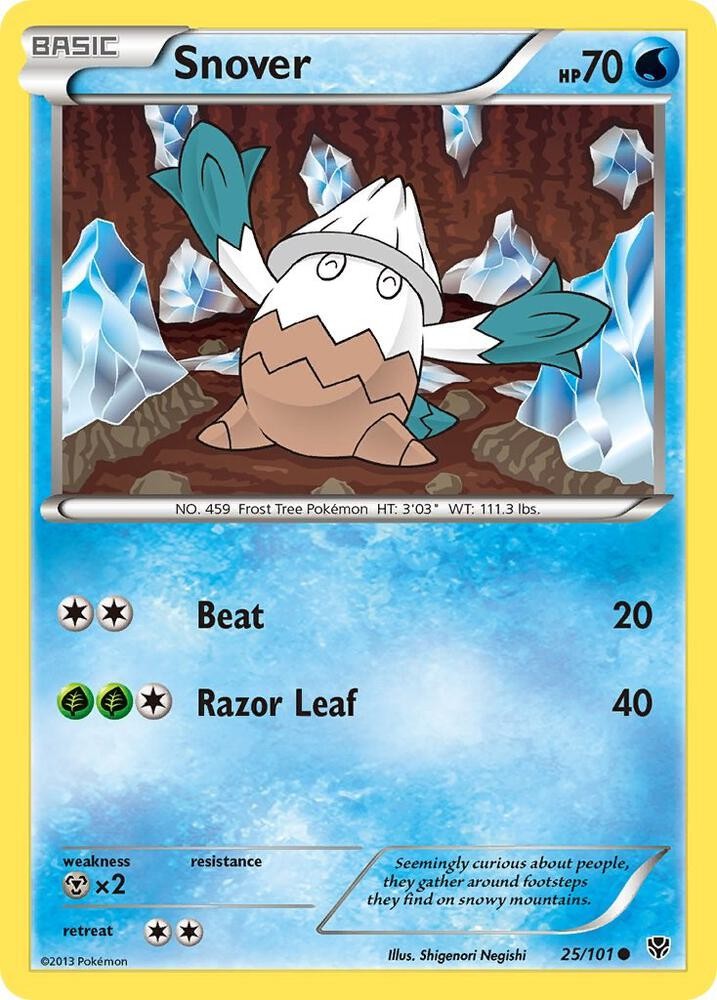 Pokémon TCG Snover Plasma Blast 25/101 Common NM/M Water Frost Tree