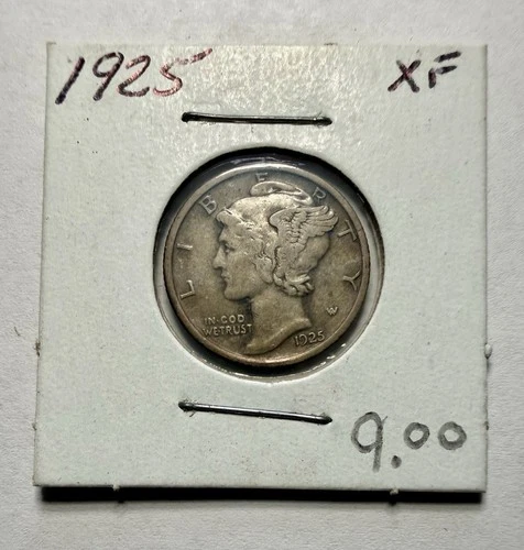 1925-P Mercury Dime 10C SILVER - Extra Fine (EF/XF)
