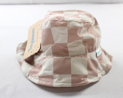 Tiny Twinkle Baby Check Print Sun Protective Bucket Hat CL8 Pink Size 9-18Months
