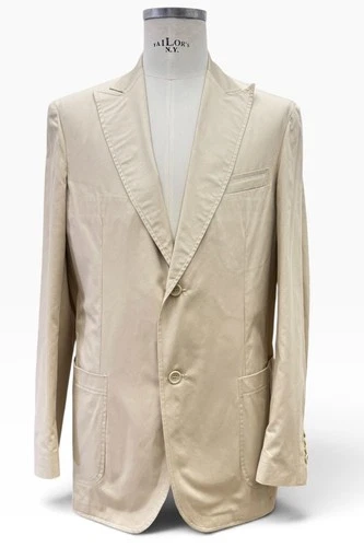 G. Inglese Jacket For Man Beige Pure Cotton Single Breasted With 2 buttons  - product listing photo