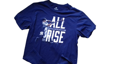 NEW YORK YANKEES Fanatics-MLB-Baseball-Shirt -Trikot  M Aaron Judge ALL RISE USA