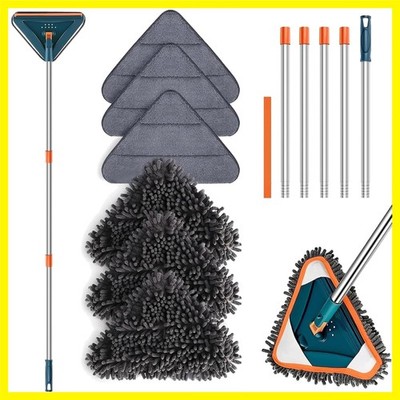 Wall Cleaner Mop with Long Handle, 360° Rotatable Wall Mop, 85  Baseboard Cle...