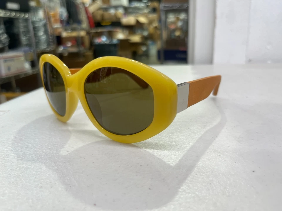 Gafas de sol The Row de acetato dorado con cuero topo - ROW71C1 Foto 3 de 4