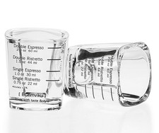 BCnmviku Espresso Shot Glasses Measuring Cup Liquid Heavy Glass for Baristas 2oz