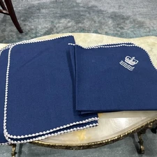 VTG Danish Royal Copenhagen 4 Napkins With Logo And 4 Placemats Without Logo