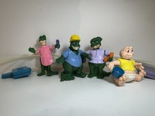 1992 McDonald  s Dino-Motion Dinosaurs Sinclair Family Set of 4 Happy Meal Toys