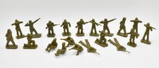 Marx Training Center GI's 45mm Plastic Army Men Toy Soldiers 15 Figures 9 Poses