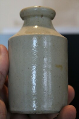 Antique, 4 1/2'', Beige, Stone, Glazed, Product/Polish, Bottle, Item# A - 4619