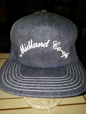 NOS Vernon Headliner Vtg Midland Co-op Farmer Trucker Hat Snapback Cap Mesh