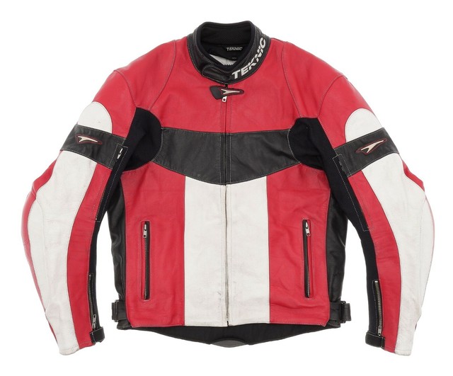 Vintage TEKNIC Leather Motorcycle Jacket M Medium Mens Padded Cafe Racer Jacket | eBay