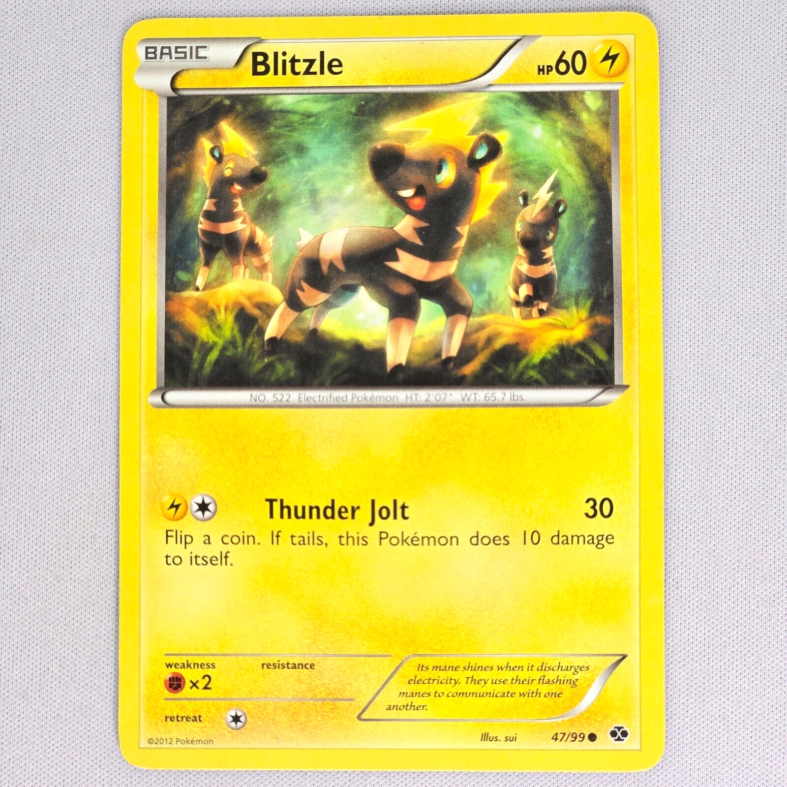 Blitzle 47/99 Next Destinies Regular Common Pokemon Card TCG English LP